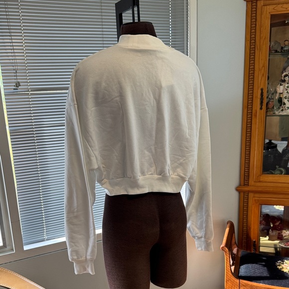 Divided White Fortnite Cropped Sweatshirt - Picture 3 of 6